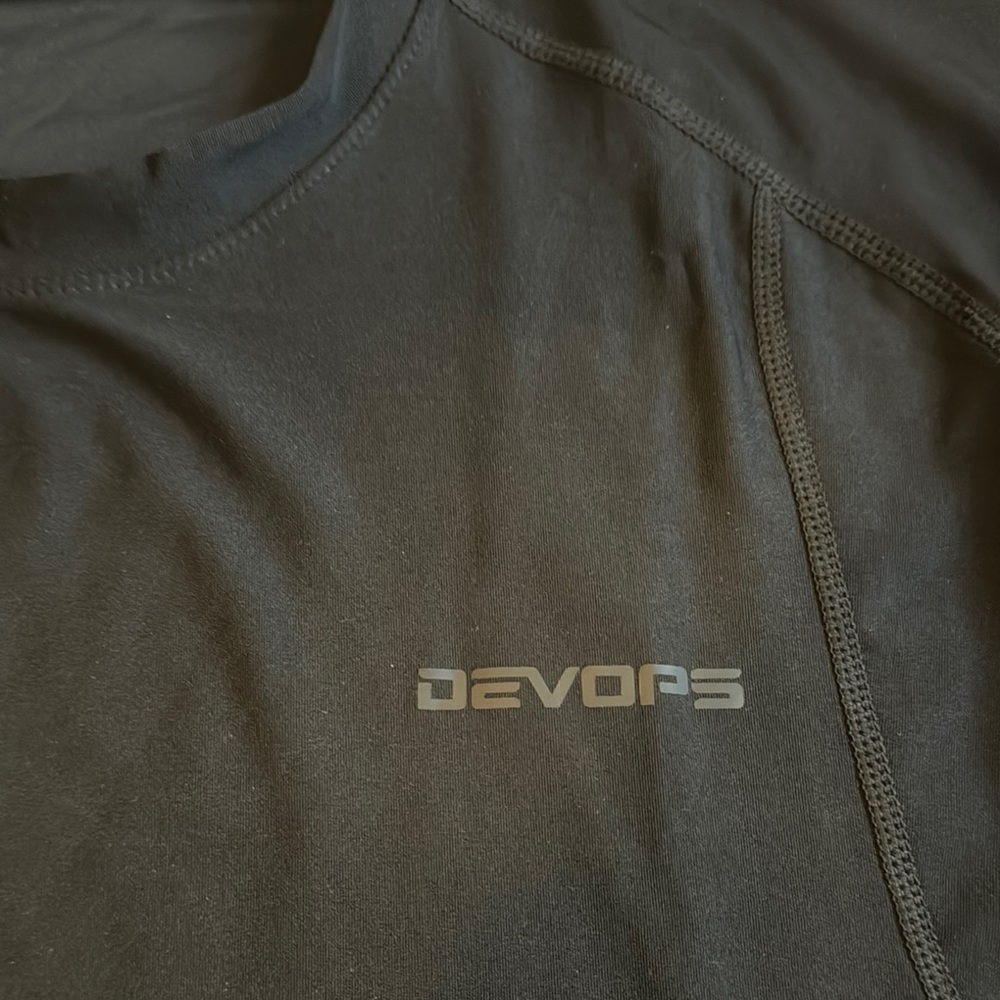 Black Long Sleeve Athletic Shirt - Picture 2 of 5